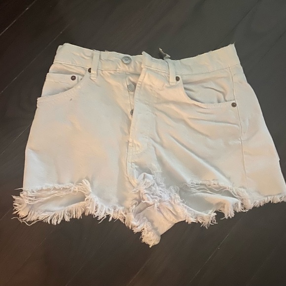 White zara jean shorts - Picture 1 of 3